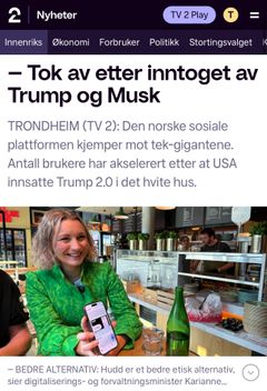 Karianne Tung var på besøk og ble bruker