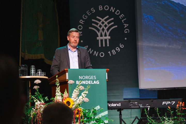Bjørn Gimming, gjenvalgt som leder i Norges Bondelag