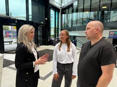Stort potensiale: Aparta ser et økende behov for fleksible boligmodeller. (Fra venstre: Eilin Schjetne, Aparta; Ingrid Hammer, Innovasjon Norge; Alexander Bergo, Innovasjon Norge)
