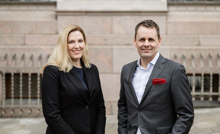 Appointing Country Manager in Finland: Hanna Stenholm is leading Aparta Finland. Here with Co-founder and CCO in Aparta Group, Trond Eriksen