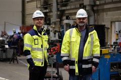 Fra venstre: CFO - Daniel Hjertaker Molvik og CEO - Olav Hilmar Koløy