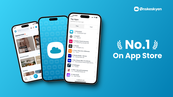 Ønskeskyen no.1 App Store Norway