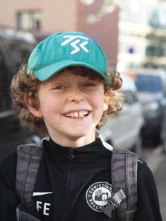 Portrettfoto av ti år gamle Jens Førland Sollid