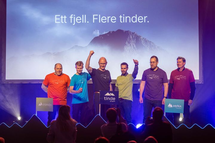Virksomhetslederne fra venstre: Jan Roger Opheim, Andreas Haverstad, Audun Skattebo, Thomas Iversen, Ola Nysæter og Anders Haverstad.