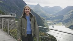 Silje Nordnes i Geiranger