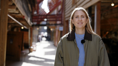 Silje Nordnes på Bryggen i Bergen