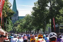 Arctic Race of Norway i Trondheim i 2022 med Nidarosdomen i bakgrunnen