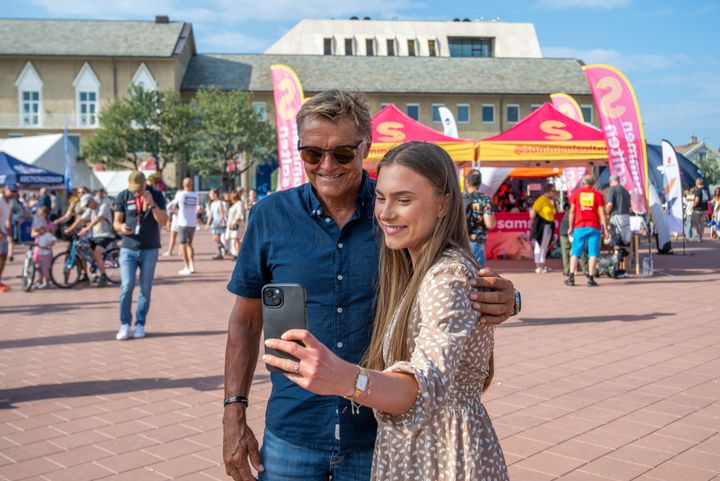DAG OTTO: TV2-profilen Dag Otto Lauritzen gleder seg til folkefest i Trondheim. Bildet er fra Arctic Race of Norway.