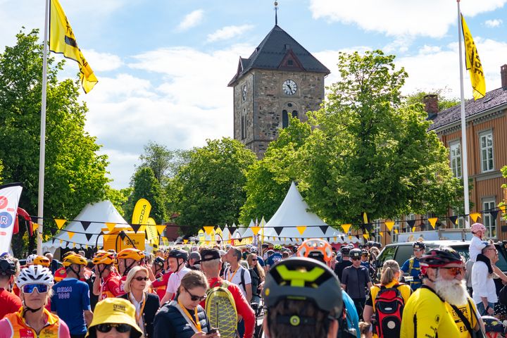 FOLKEFEST: Rundt 80 000 var innom Race Village i sentrum av Trondheim fredag og lørdag, i forbindelse med sykkelritet L´Étape by Tour de France.