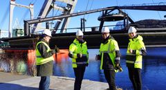 Fornøyde ansattet i prosjektavdelingen i Hofseth