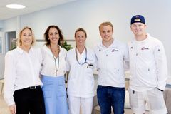Fra venstre: Camilla Engelstad - Bohus, Alejandra Coll - Bardo Foundation, Annette Bernt - Radiumhospitalet, Henrik Hillestad og William Bratsberg - Bardo Foundation