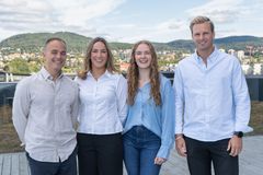Bravidas nye traineer Even Rustadbakken Hagen, Andrea R. Steinsvik, Ragnhild Mortensen og Heine Tangerås.