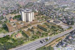 SLIK BLIR DET: Nye Aker sykehus skal bygges ut i etapper, og etter planen vil pasienter kunne tas i mot fra 2030. Prosjektet vil ha et bruttoareal på omtrent 171.000 kvadratmeter, hvorav 152.000 kvadratmeter er nybygg og ombygging av 19.000 kvadratmeter med eksisterende bygningsmasse.