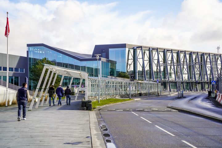 Inngangspartiet til Stavanger Lufthavn Sola.