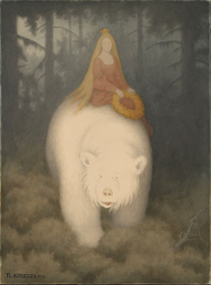 Theodor Kittelsen, «Kvitebjørn kong Valemon», 1912.