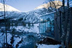 Juvet landskapshotell i Valldal. Jensen & Skodvin Arkitekter