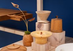 Ny nordisk. Mat, estetikk og sted. Magnus Ek, diverse redskaper og dekketøy fra restauranten Oaxen.