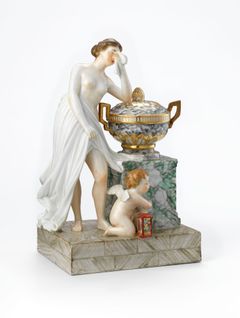 Den kgl. Porcelainsfabrik (produsent), sørgegruppe, slutten av 1700-tallet.