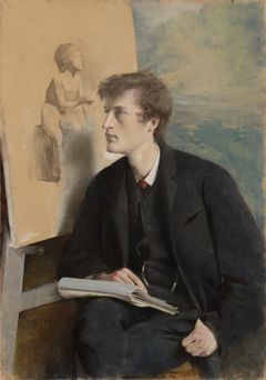 Asta Nørregaard, «Portrett av Edvard Munch», 1885.