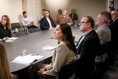 Fiskeri- og havminister Marianne Sivertsen Næss (Ap) og sjøfartsdirektør Alf Tore Sørheim.