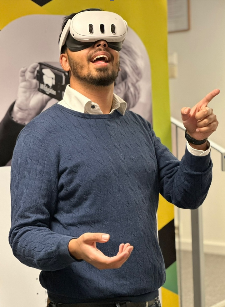 Ny teknologi i XR og VR begeistrer også klyngeleder i VRINN Keith Mellingen.