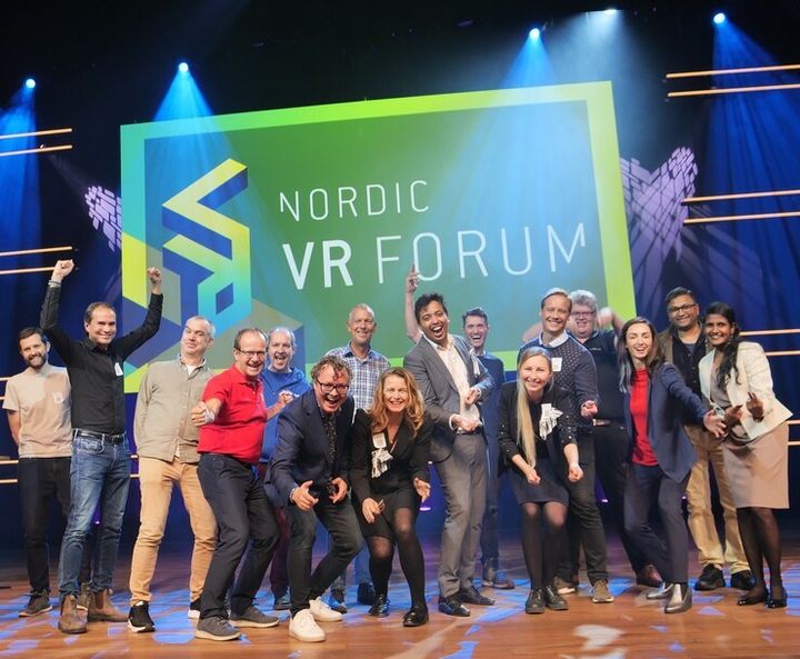VELKOMMEN; VR Forum inviterer til opplevelser i metaverset med KI-drevet XR for beredskap, helse, utdanning, gaming, kulturarv, museumsopplevelser og industrielle gjennombrudd. Direktør Eli Bryhn og Cluster Manager Keith Mellingen med tidligere deltakere.