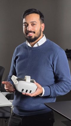 Klyngeleder Keith Mellingen, har holdt i norsk VR og XR siden 2021.