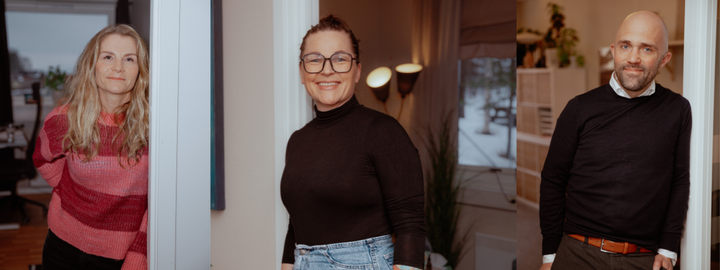 Noen av veilederne på Nok.-sentrene: Linda, Heidi Cicilie og Ingar