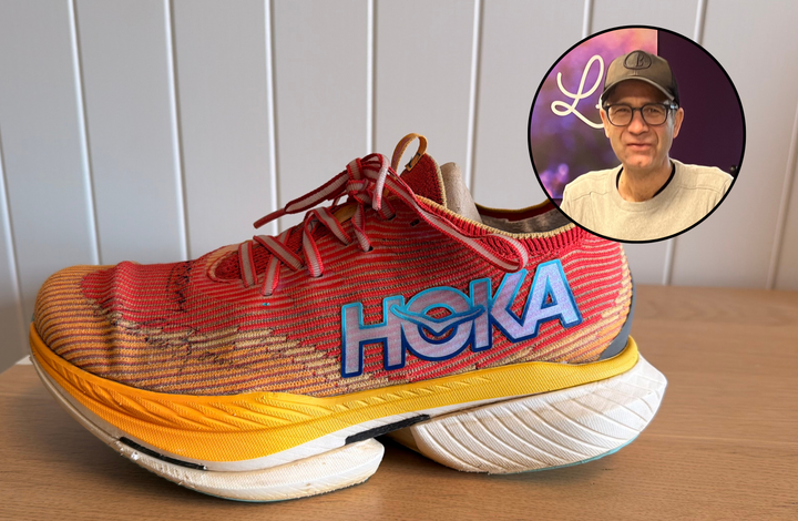 SLITESTERKE: I disse skoene, HOKA Cielo X1, har Ole Einar Bjørndalen løpt ca. 3250 kilometer.