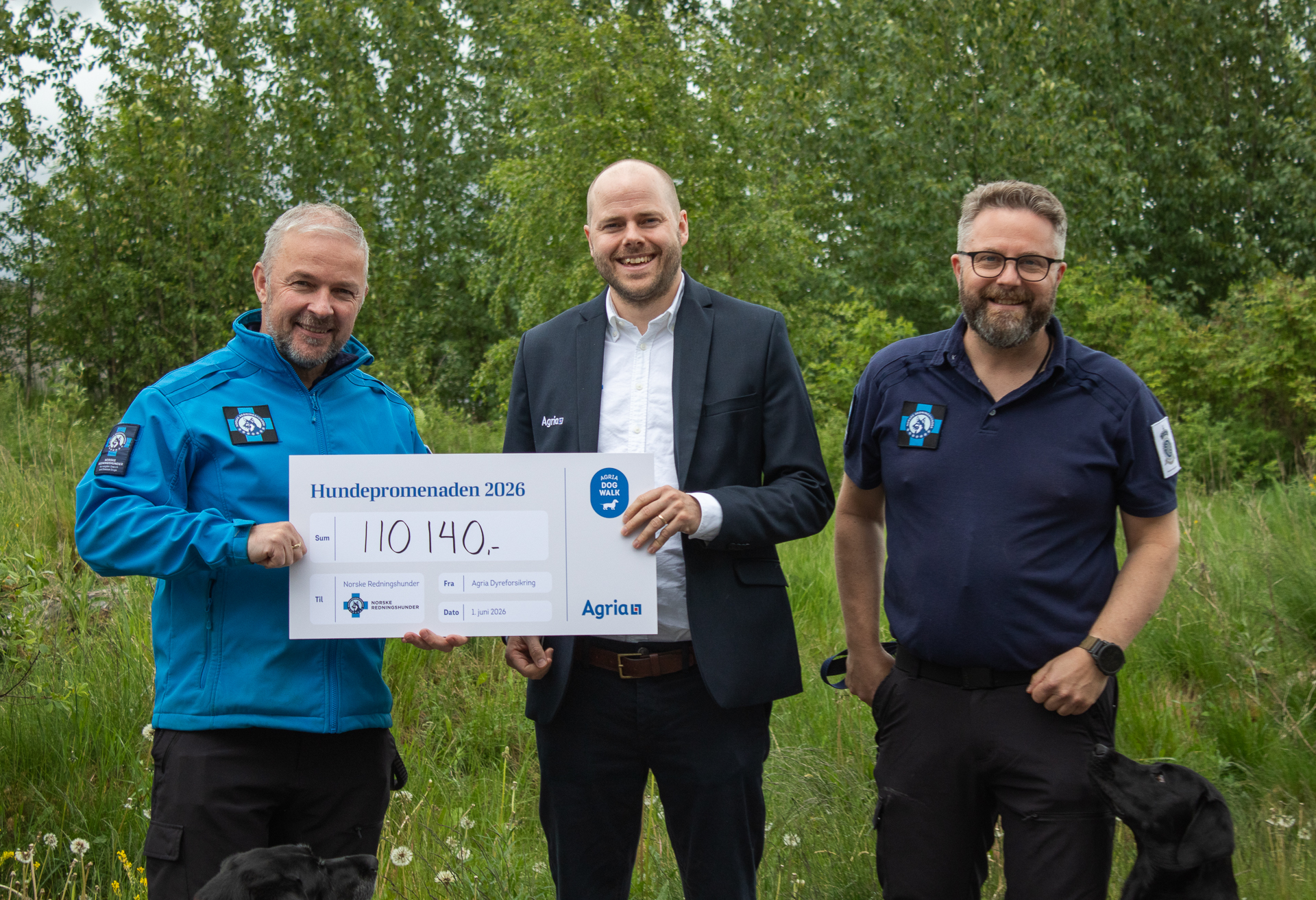 Tusenvis av hunder deltok i Agria Hundepromenaden 2026