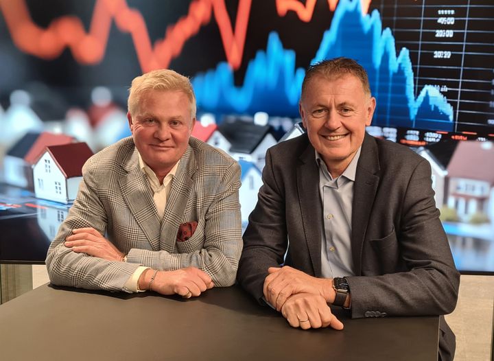 Trond Valle i Heim TV og Gunnar Stavrum i Nettavisen lanserer nytt nettsted for boliginteresserte nordmenn.