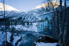 Juvet landscape hotel, Valldal, Norway, 2007-2008. Jensen & Skodvin Architects