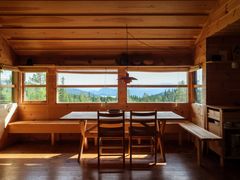 Wenche Selmer, cabin at Sørbølseter, 1974. Photo: Max Creasy (2026)