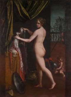 Lavinia Fontana, "Minerva Dressing", c. 1613 © Galleria Borghese, Rome. Photo by Mauro Coen.