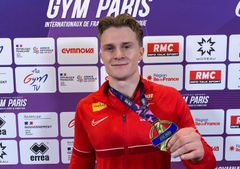 Sebastian Sponevik med bronsemedaljen