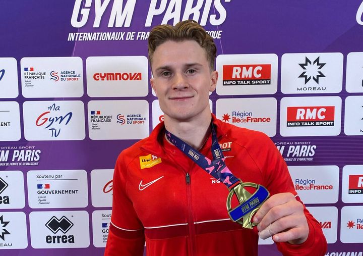 Sebastian Sponevik med bronsemedaljen
