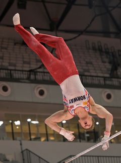 Sebastian Sponevik i aksjon i VM