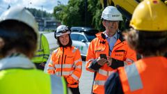 Yngve Solvang under markeringen av anleggsstart.