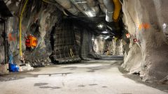 Tunnelåpningen i Hamangfjellet.