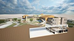 Hommersåk skole bygges med idrettshall under bakken