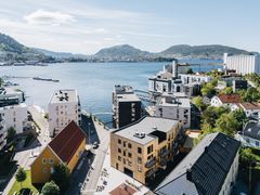 Nyhavn ligger vakkert til i Sandviken, nord for Bergen