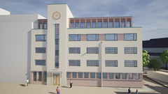 Arkitektfirmaet Helen&Hard har gjort et fantastisk flott arbeid i å hente opp den originale arkitekturen, og har tegnet et bygg som henter frem de gamle funkisdetaljen