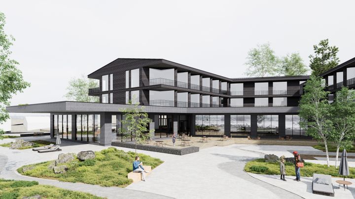 Arbeidet med å bygge Byrknes hotell starter opp i mai.