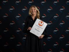 Cathrine Kvitnes (GKN Aerospace) under årets Universum Awards 2025