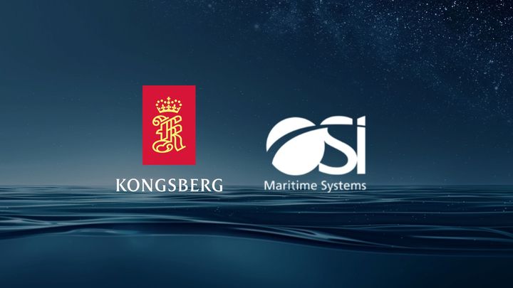 Image with logoes: KONGSBERG and OSI