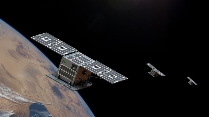 Satellites in space