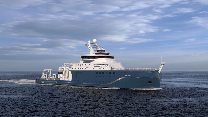 Eksempel på forskningsfartøy designet av Kongsberg Maritime.
