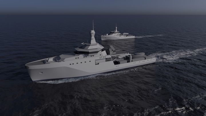 Konsept illustrasjon fra Kongsberg Maritime Ship Design.