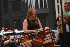 Guro Kitterød ble overrakt Trygs Musikkpris under en konsert i Nidarosdomen lørdag 5. september.