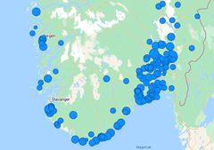 Skadekartet kan fritt benyttes av redaksjonelle medier.